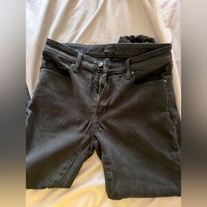 Uniqlo Black Tapered Ultra Stretch Jeans